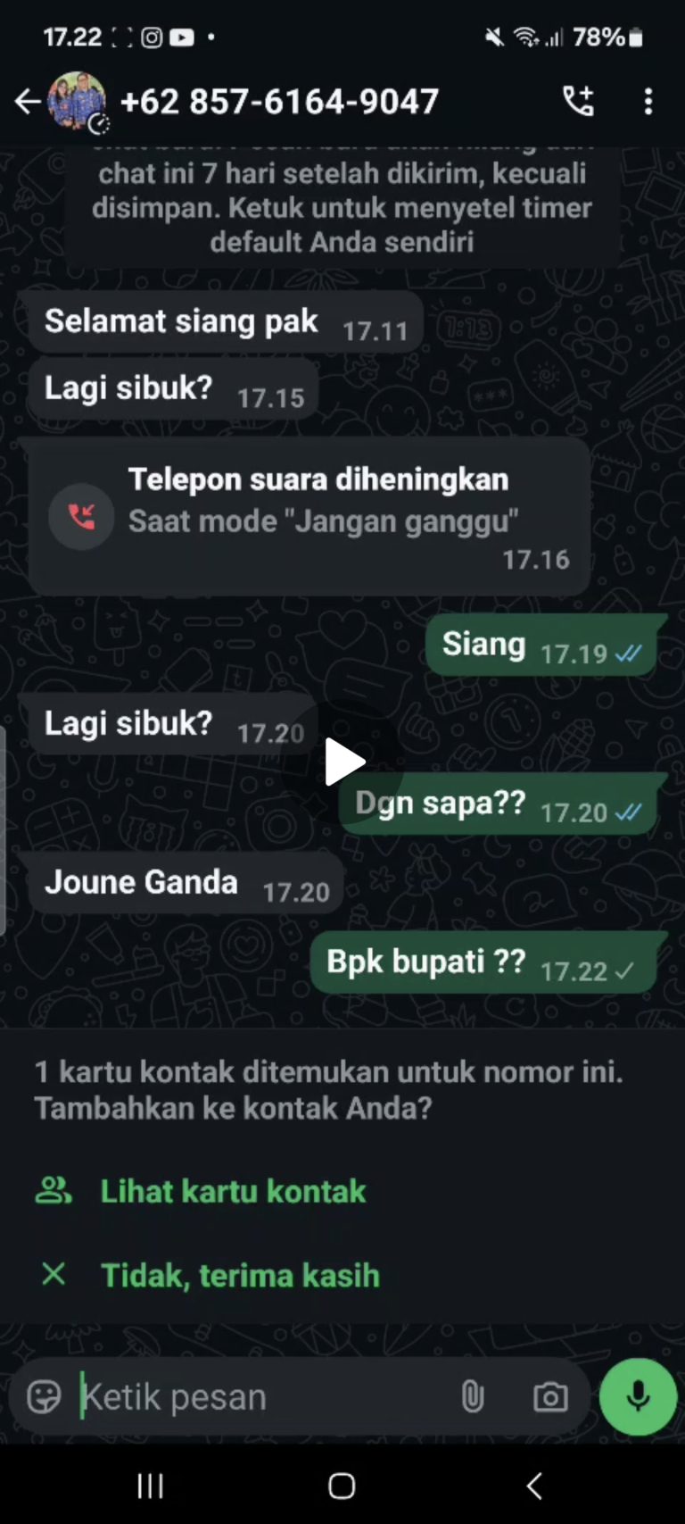 Warga Diminta Berhati-hati Modus Penipuan Mencatut Nama Bupati Joune Ganda