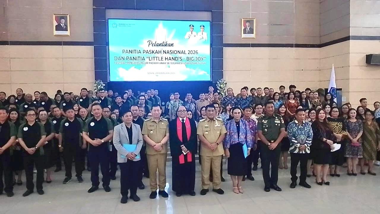 Manado Siap Jadi Tuan Rumah, Panitia Paskah Nasional 2026 Resmi Dikukuhkan