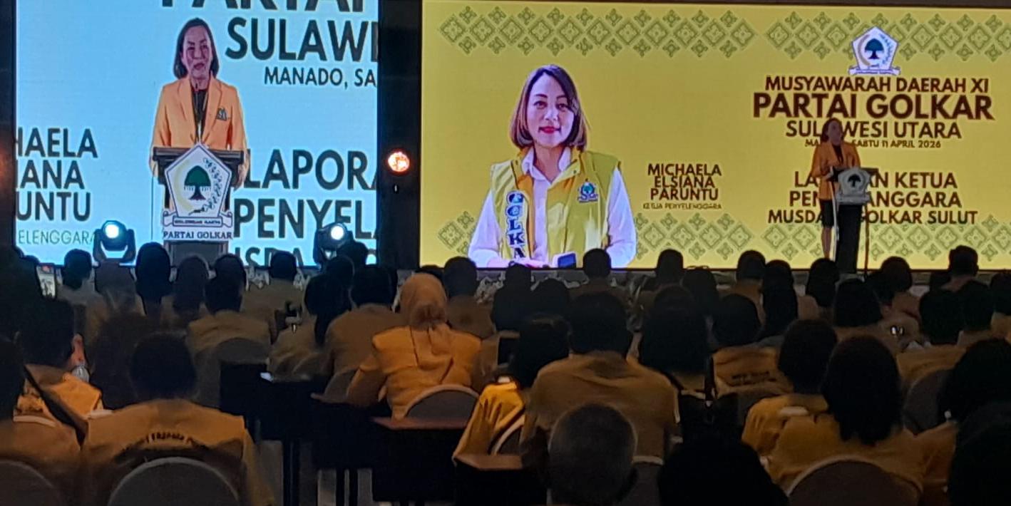 Michaela Elsiana Paruntu Pimpin Golkar Sulut 2025–2030, Terpilih Aklamasi di Musda XI