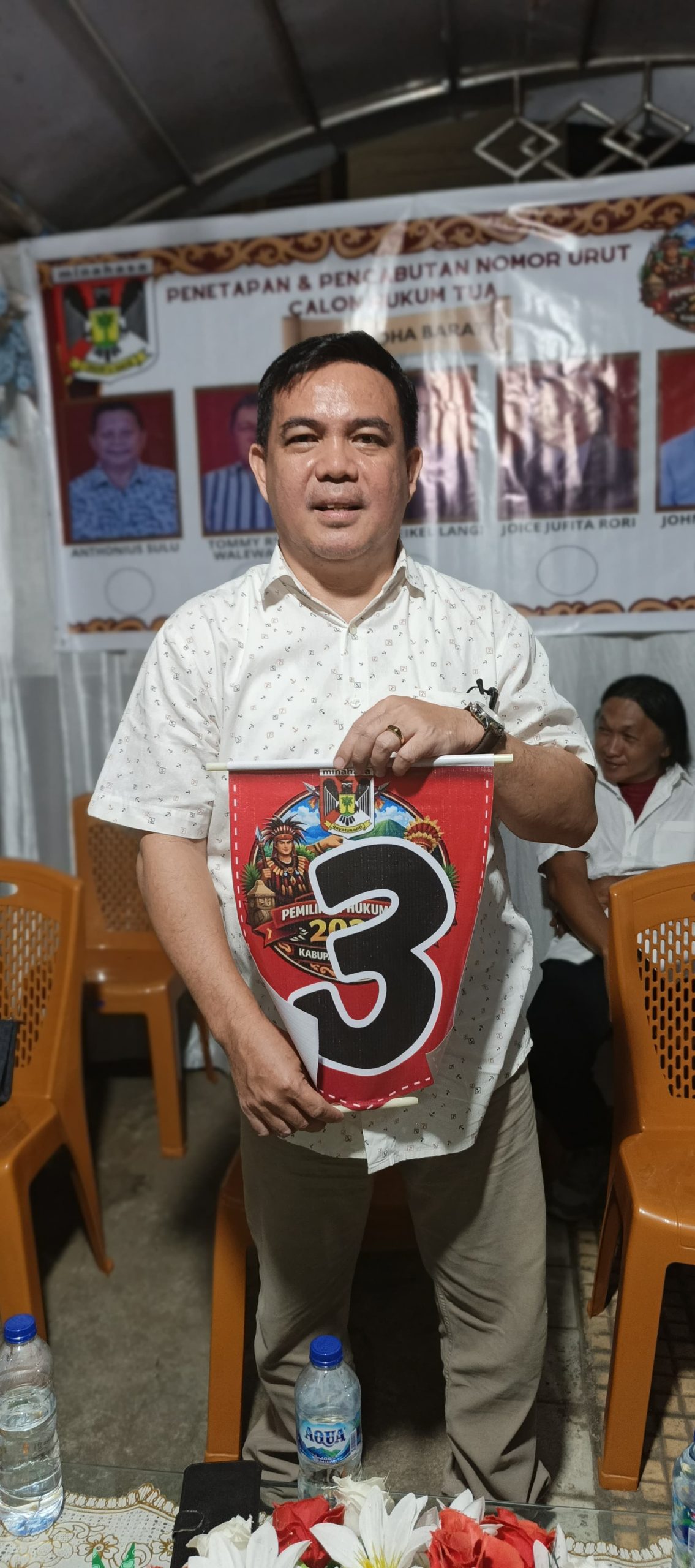 Dapat Nomor Urut 3, Jefry Meikel Langi Simbol Keadilan di Pilhut Koha Barat