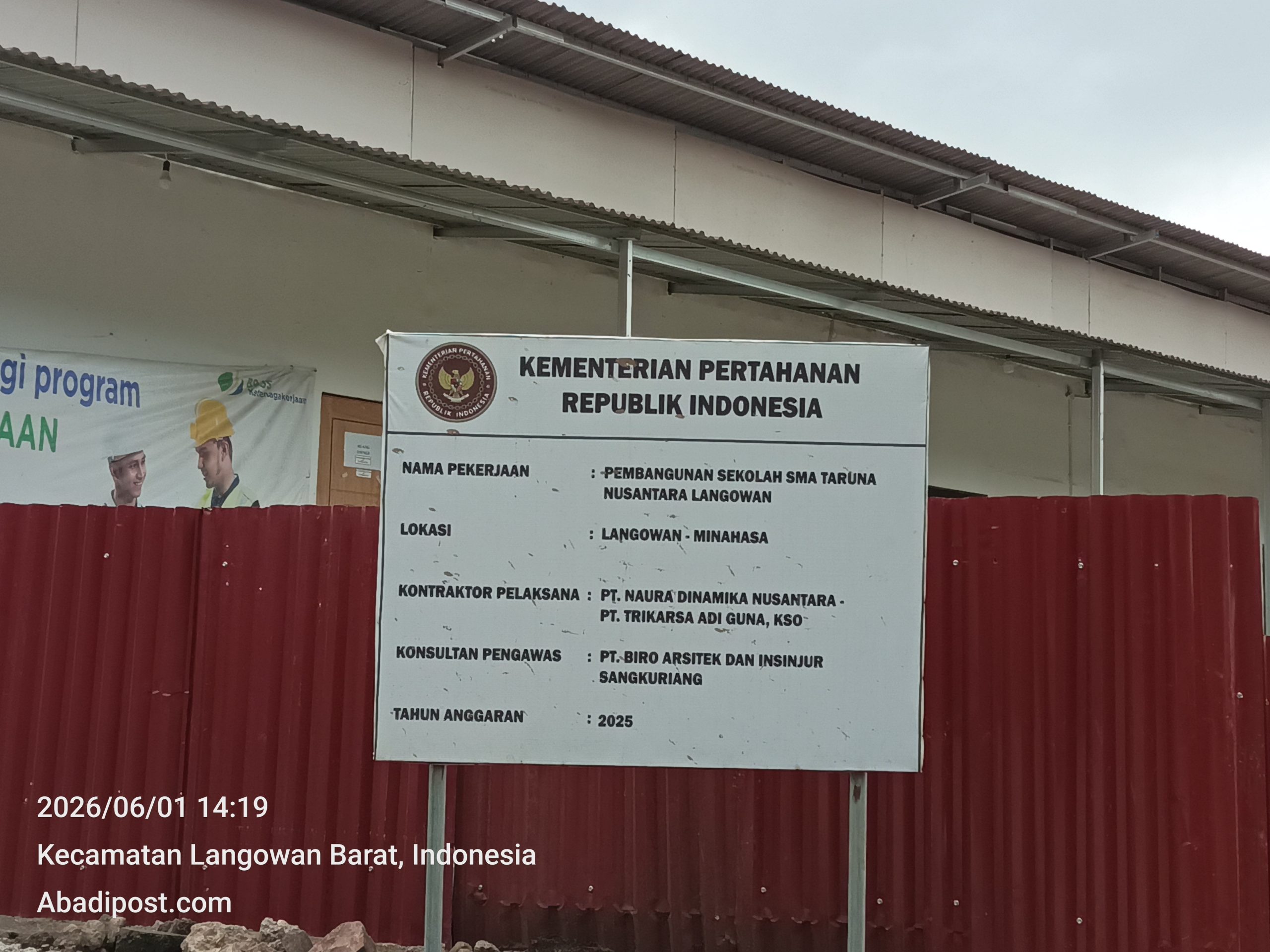‎Belum Bayar Hak Vendor Lokal Rp 1,6 Miliar, Proyek SMA Taruna Nusantara Langowan Disorot